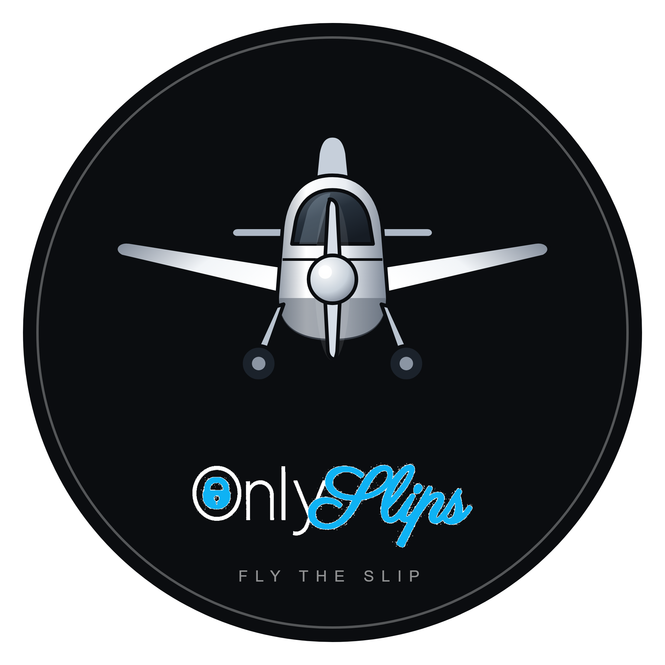 OnlySlips circle sticker